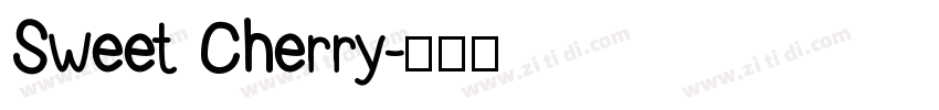 Sweet Cherry字体转换